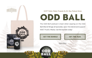 The Odd Ball Podcast is best when sipping on the Odd Ball Blend from Bold Bean Coffee Roasters. Binge all episodes, savor the blend and support WJCT Public Media. Get the bundle today!