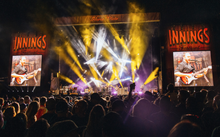Photo of Dave Matthews performing at Innings Festival