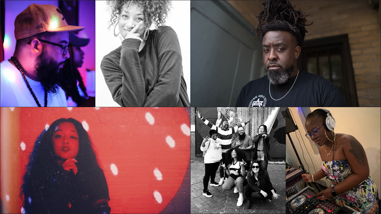 collage of JWJ Hip Hop Festival performers