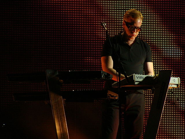 Andrew Fletcher of Depeche Mode performing in 2009